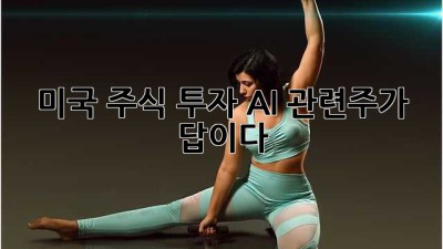 미국 주식 투자, AI 관련주가 답이다! 🚀